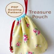 BEGINNER 60-min PDF Bag Sewing Pattern And Tutorial - Treasure Pouch