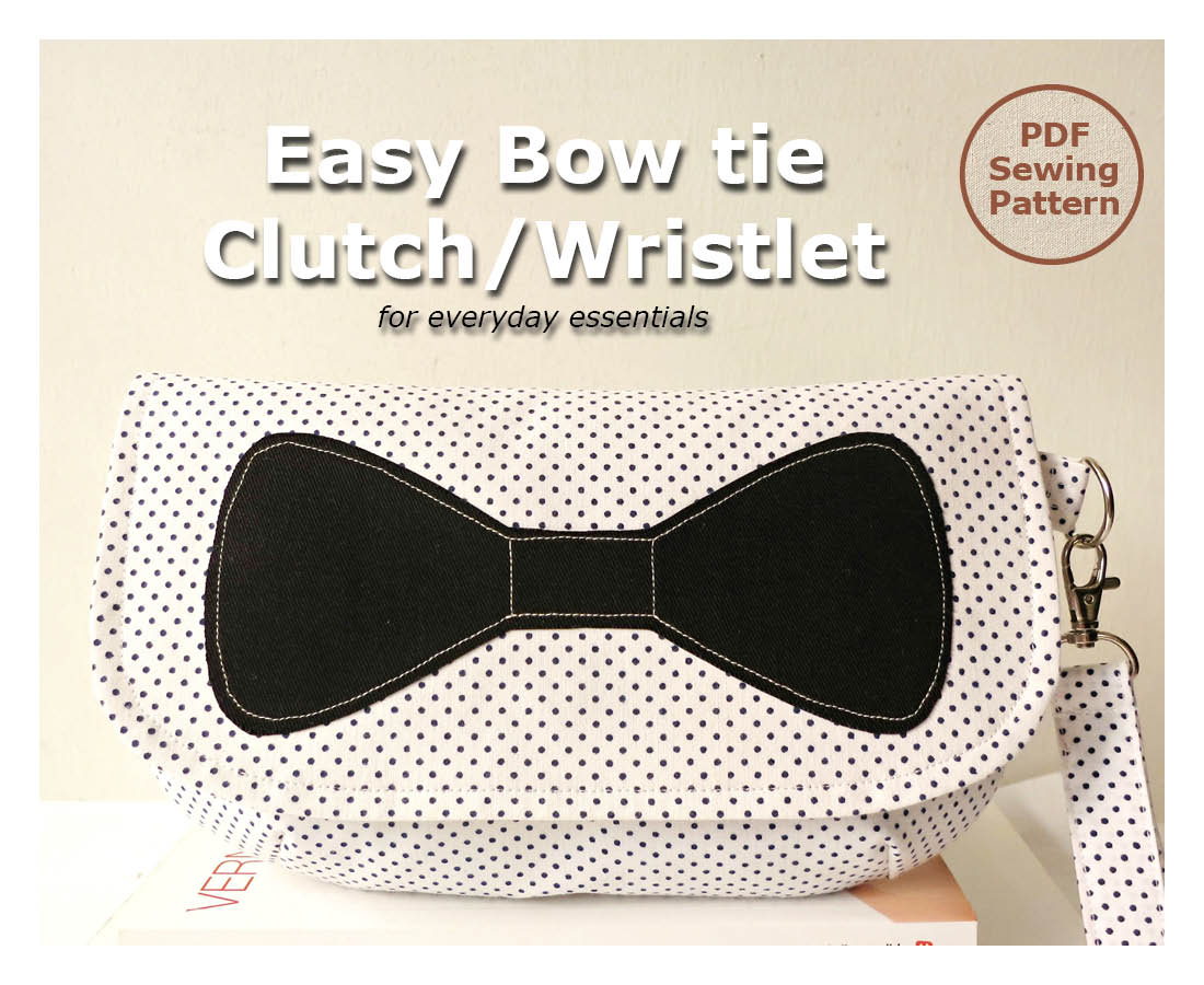 Easy Bow Tie Clutch/wristlet Pattern