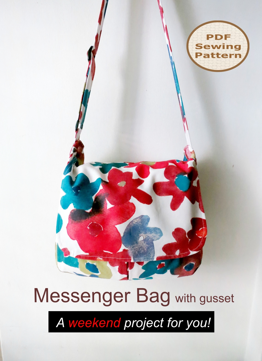 Messenger Bag With Gusset on Luulla