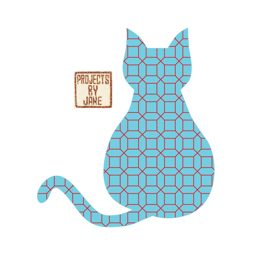 Sitting Cat Applique Template - Pdf Applique Pattern on Luulla